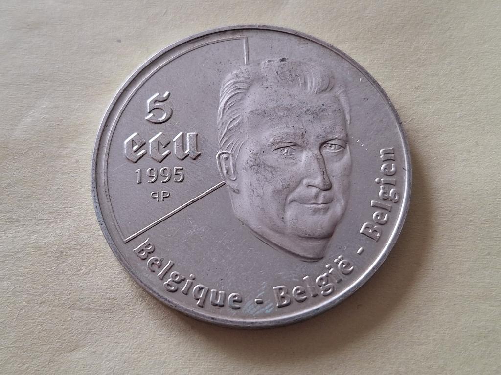 5 ecu 1995 Belgie, Timbres & Monnaies, Monnaies | Belgique, Enlèvement ou Envoi, Argent, Argent