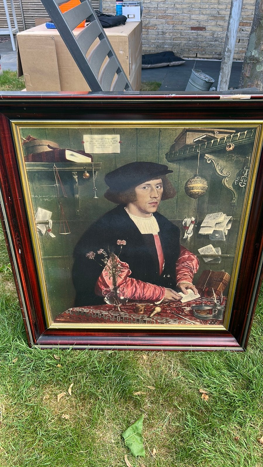 Reproductie  ‘koopman’, Ophalen, Olieverf