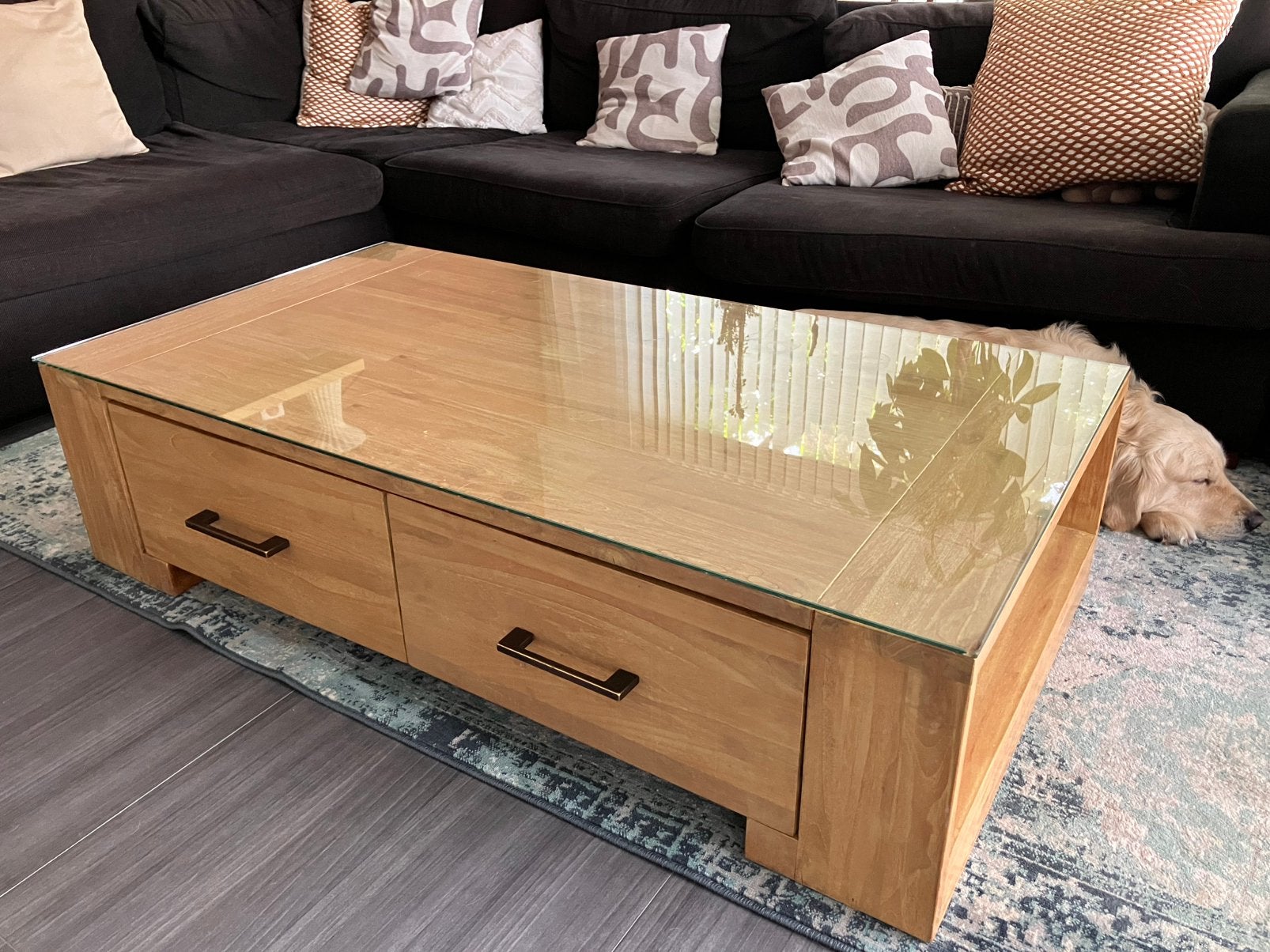 Henders&Hazel volteak salontafel, Teck, Moins de 50 cm, 50 à 100 cm, 100 à 150 cm