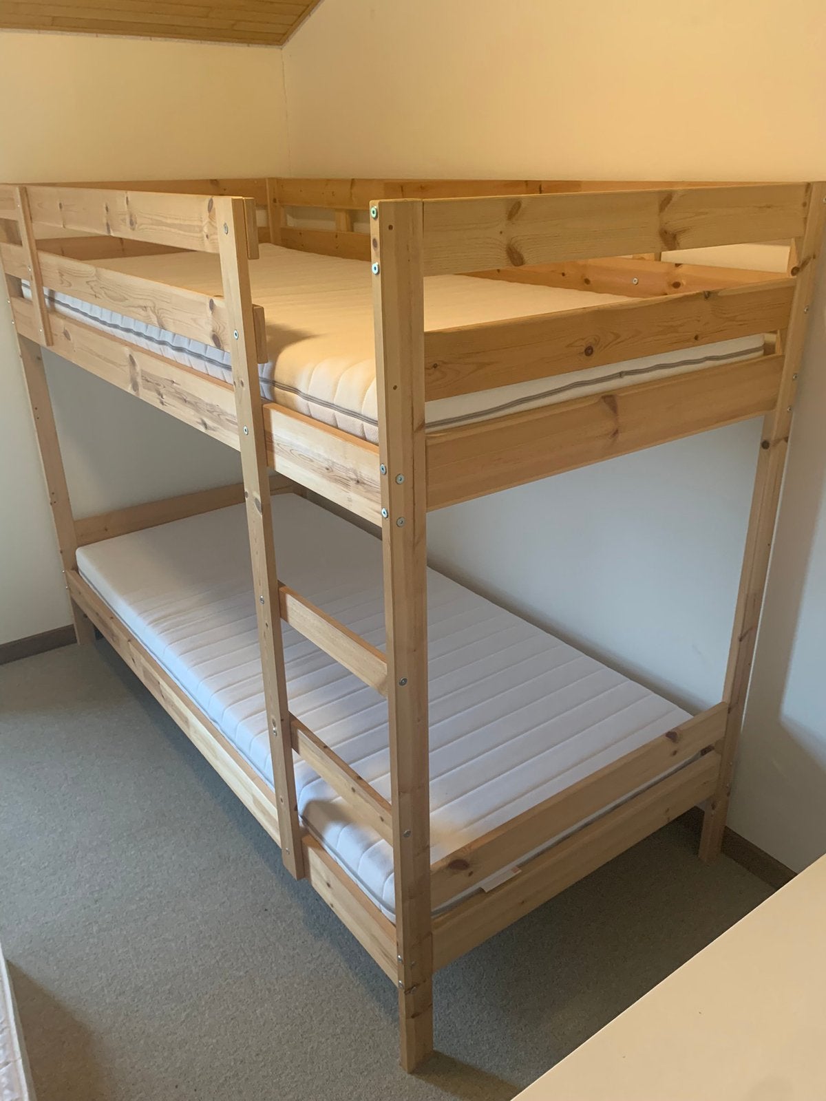 Lit superposé IKEA avec 1 matelas, Maison & Meubles, Enlèvement, Comme neuf, Lits superposés