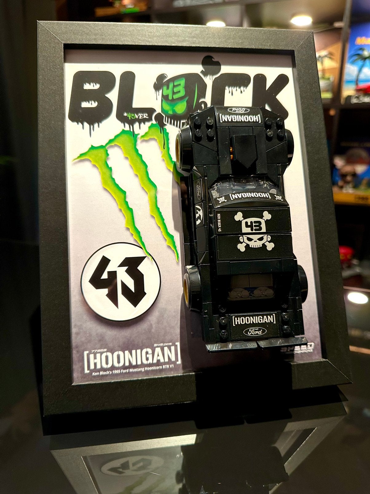 Cadre expo LEGO Hoonigan 43 – Mustang Hoonicorn – 18x24 cm, Kinderen en Baby's, Speelgoed | Duplo en Lego, Ophalen of Verzenden
