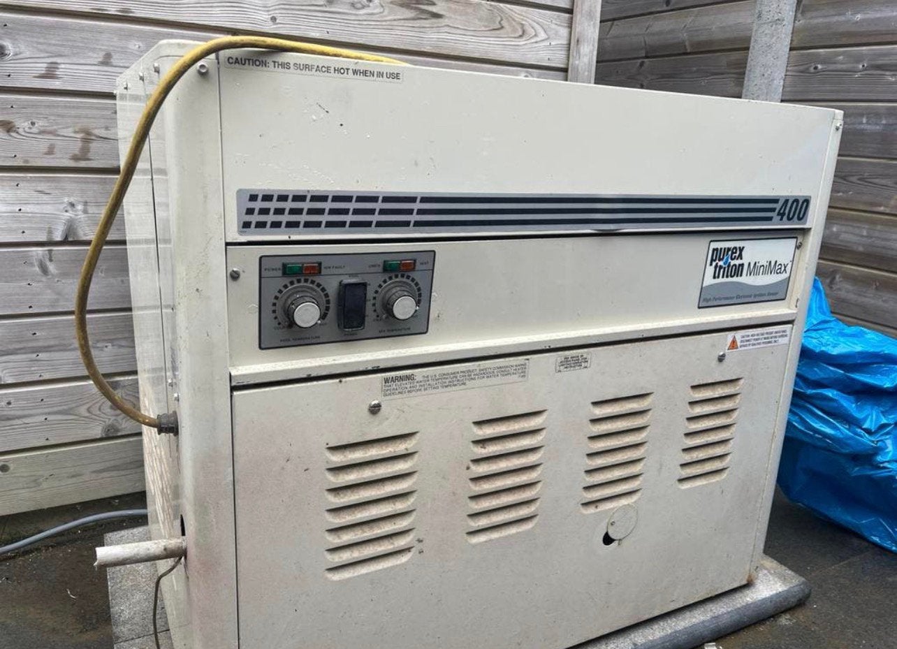 Purex Triton MiniMax 400 ( zwembadverwarming op gas ), Jardin & Terrasse, Accessoires de piscine, Comme neuf, Enlèvement