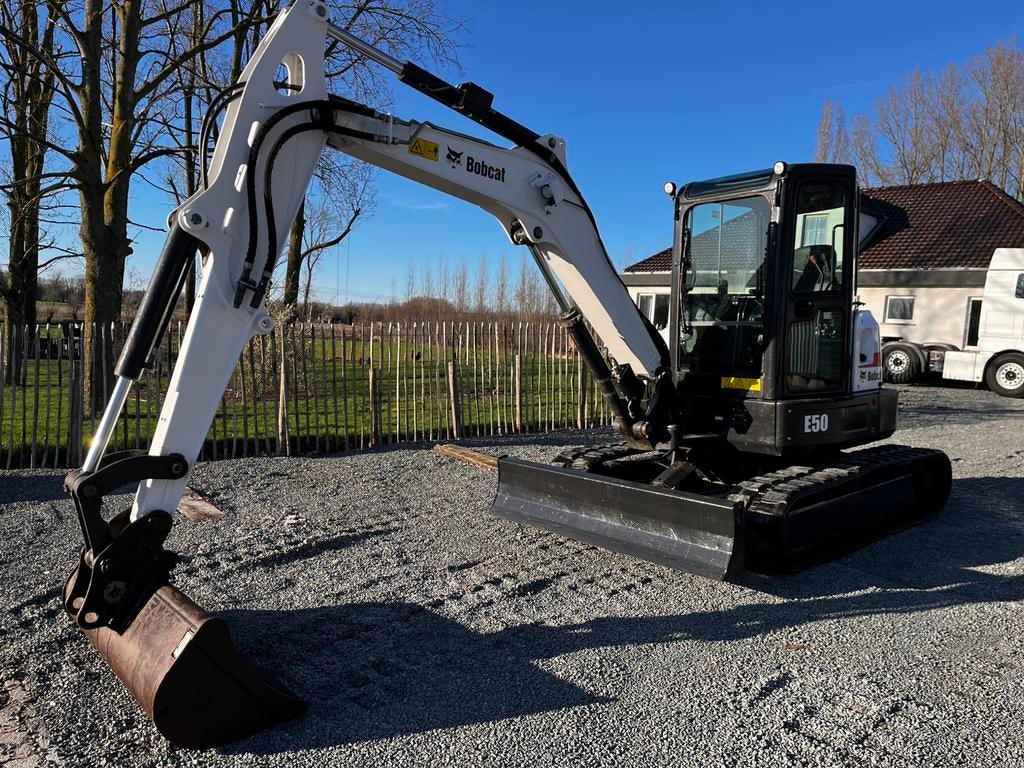 Bobcat E50 long arm, Ophalen, Graafmachine