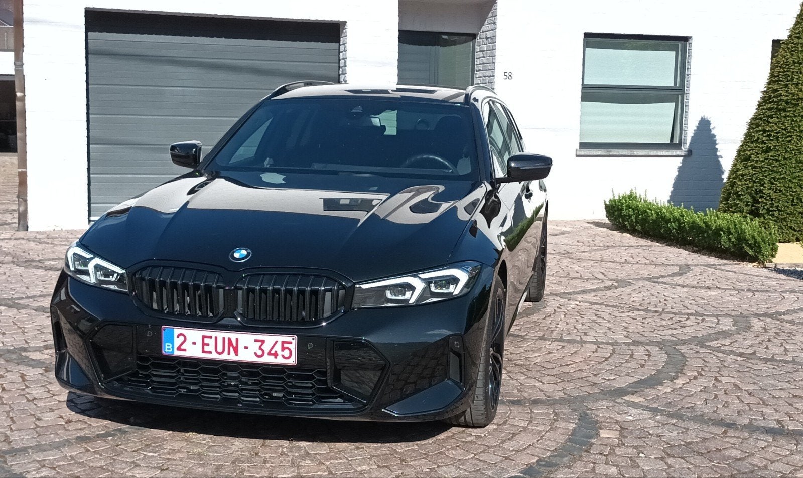 Pack M complet Bmw 3 - 32 mois Nouveau modèle 19, jante., Cuir, Euro 6, Entretenue par le concessionnaire, Noir