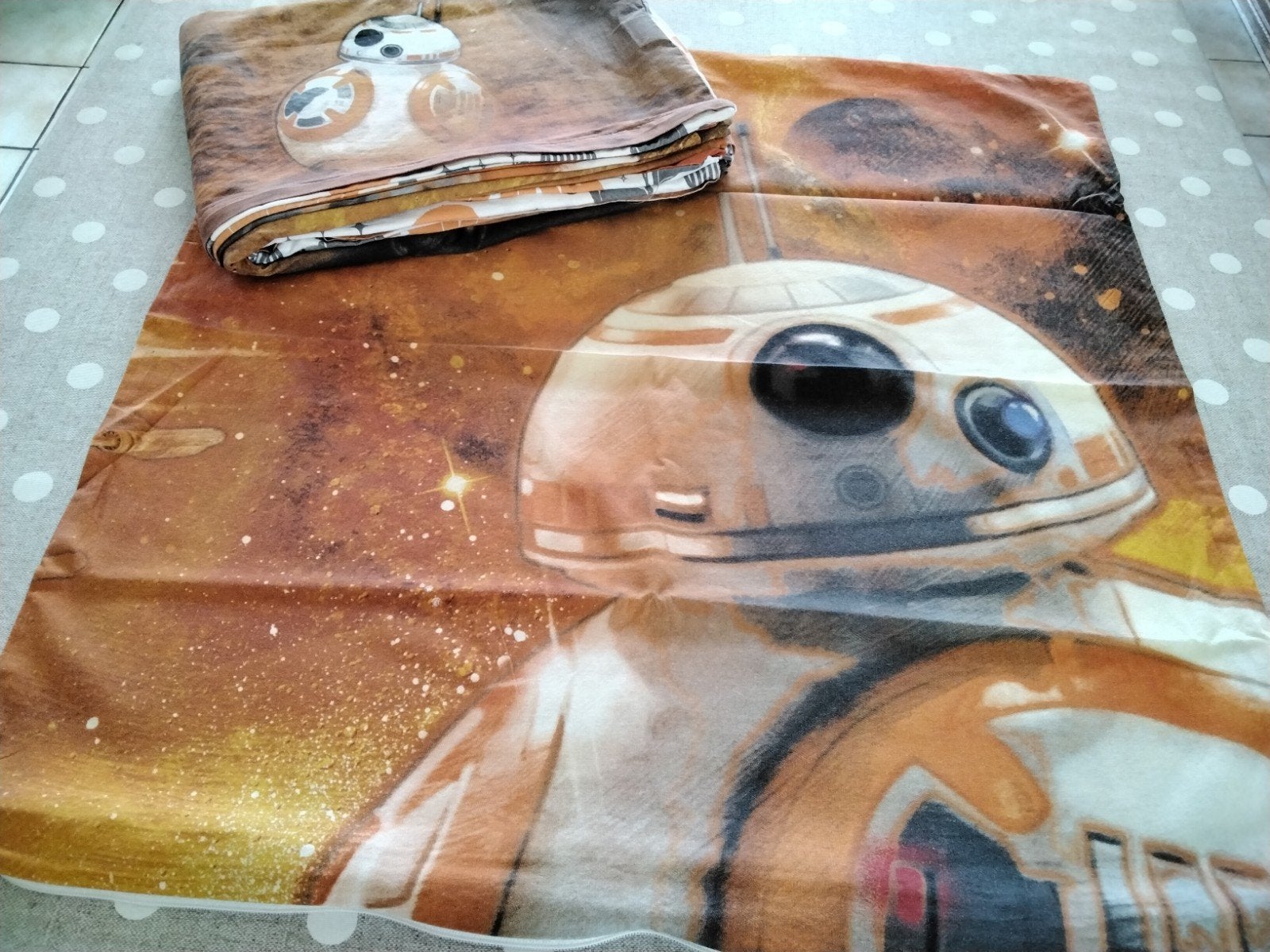 Dekbedovertrek 1 persoonsbed STAR WARS BB-8 met kussensloop, Ophalen