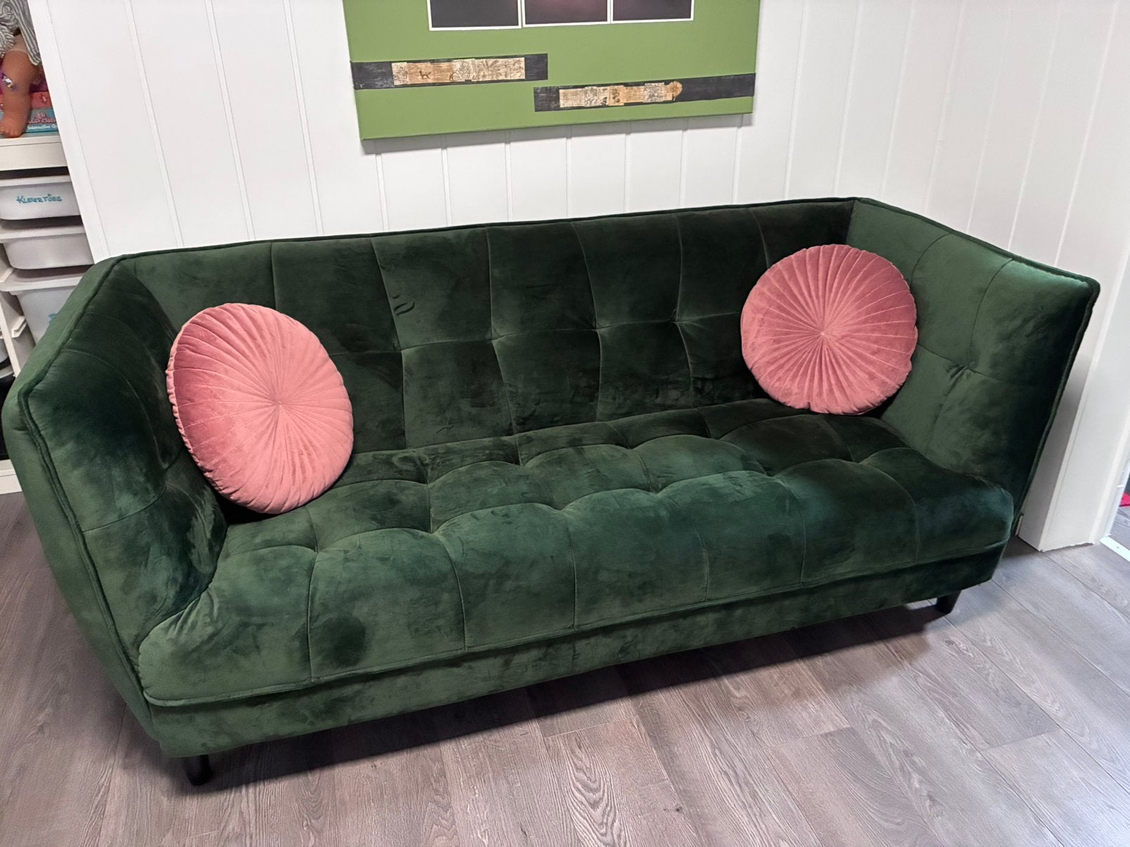 Groene zetel, Enlèvement, Comme neuf