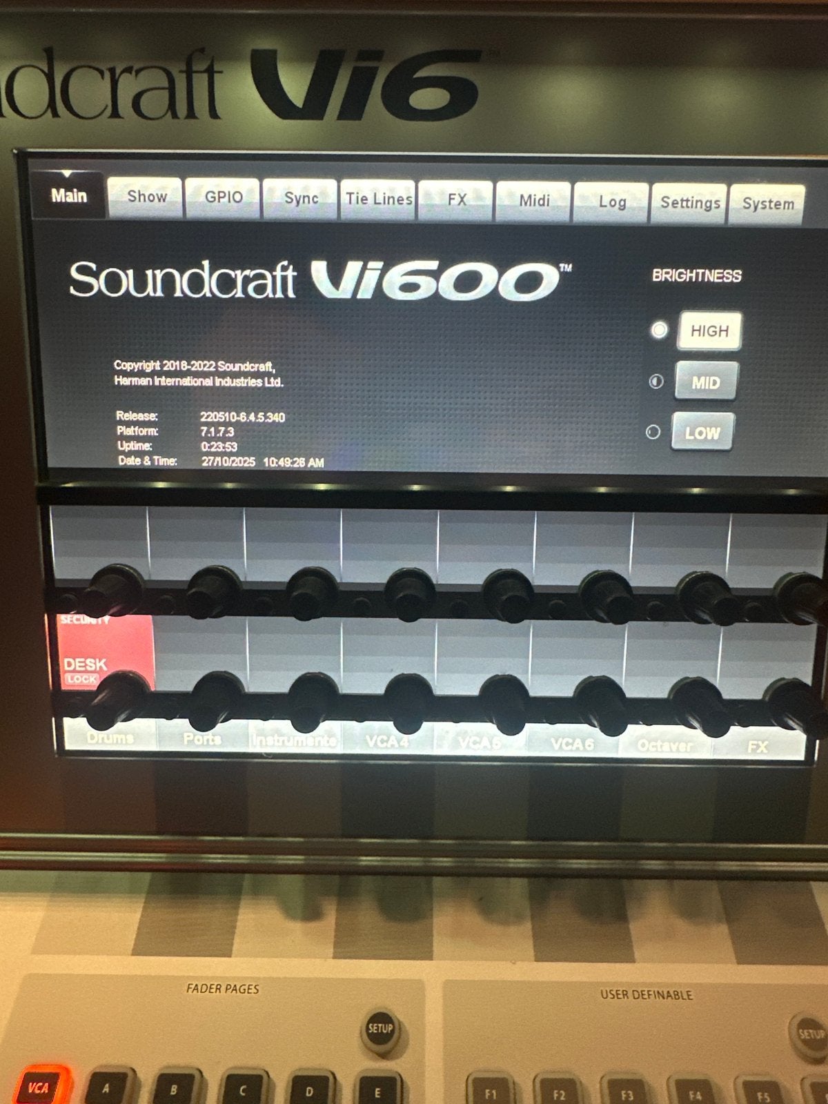 Soundcraft Vi600, Enlèvement, Comme neuf
