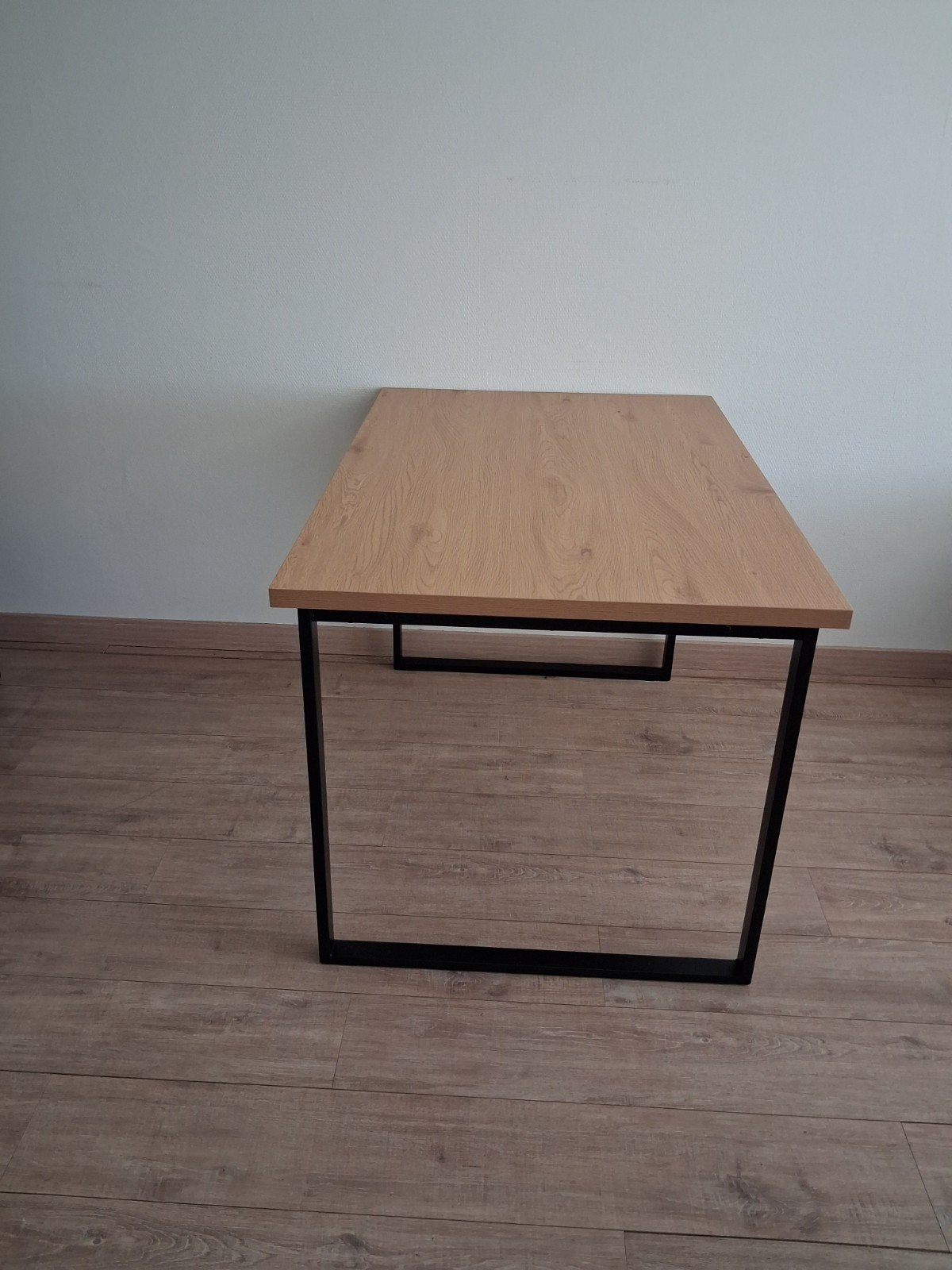 Tafel eiken fineer/zwart, Huis en Inrichting, Ophalen