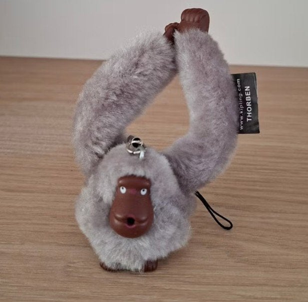 Nieuw - Kipling sleutelhanger: Thorben (grijze aap), Verzamelen, Ophalen of Verzenden, Nieuw, Merk