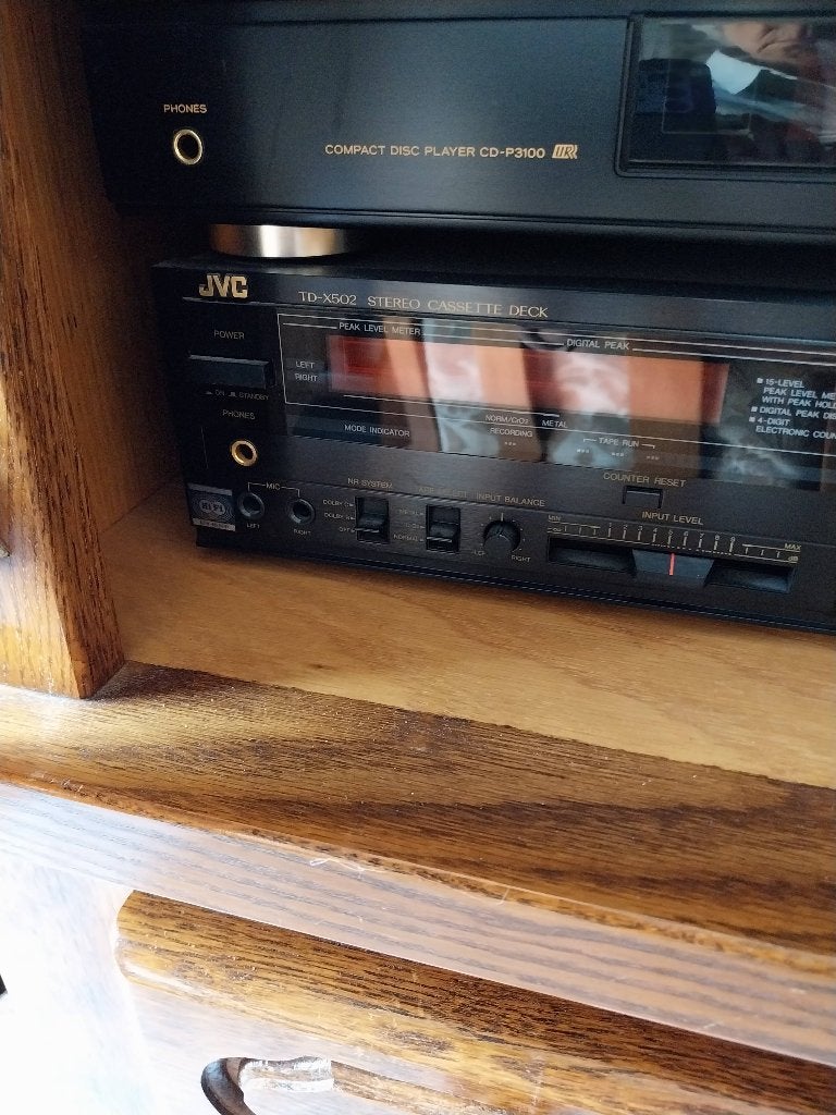 Vintage JVC stereoset +  originele Akai koptelefoon, Enlèvement, JVC