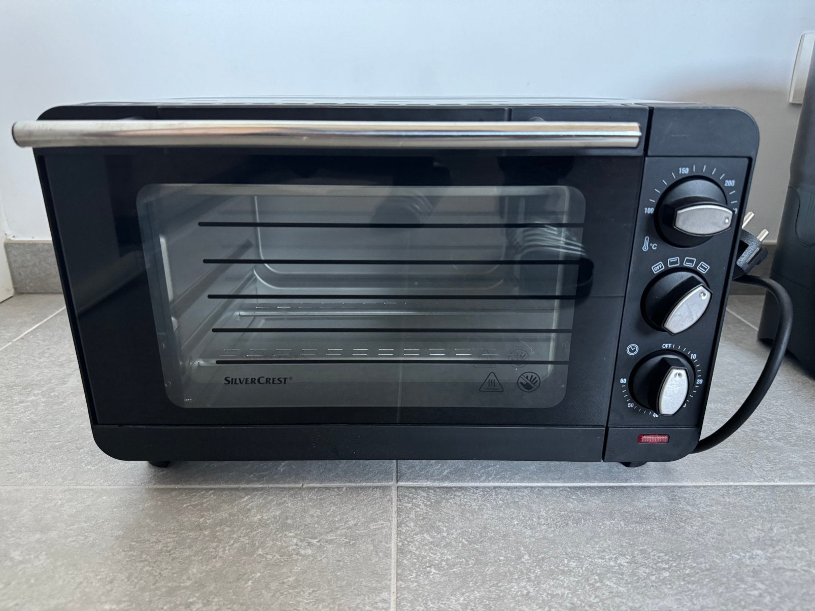SilverCrest mini oven 14L 1200W + grill, rooster en bakplaat, Electroménager, Fours, Enlèvement ou Envoi, Silvercrest, Comme neuf