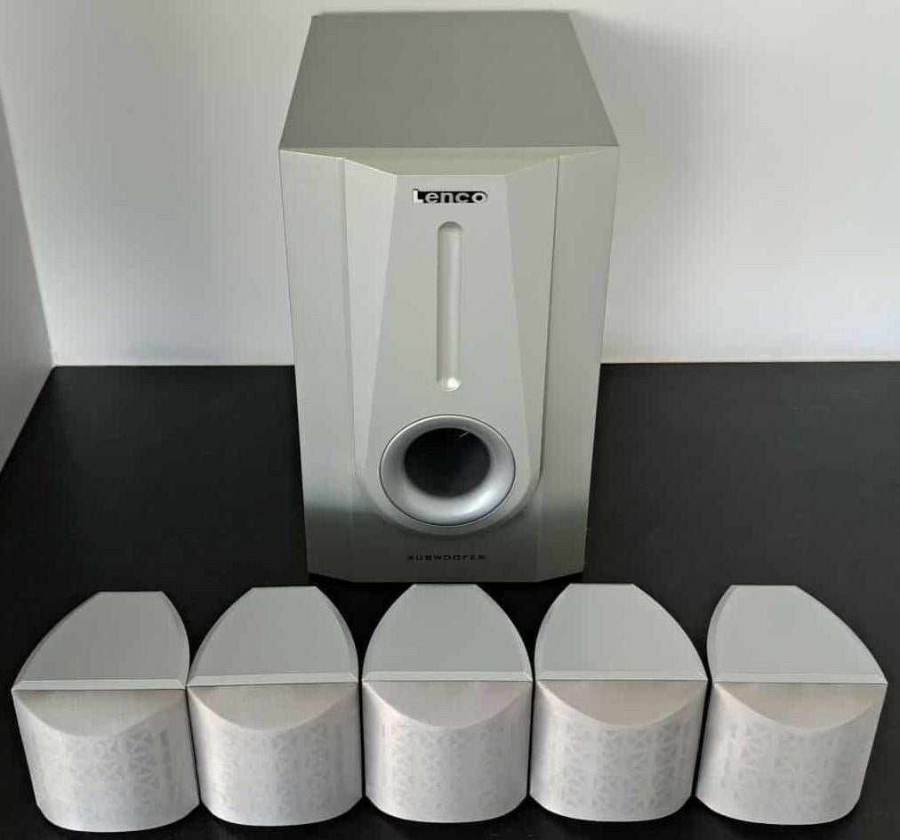 Lenco 5.1 surround sound speaker set met bekabeling, Audio, Tv en Foto, Home Cinema-sets, Gebruikt, 5.1-systeem, Overige merken