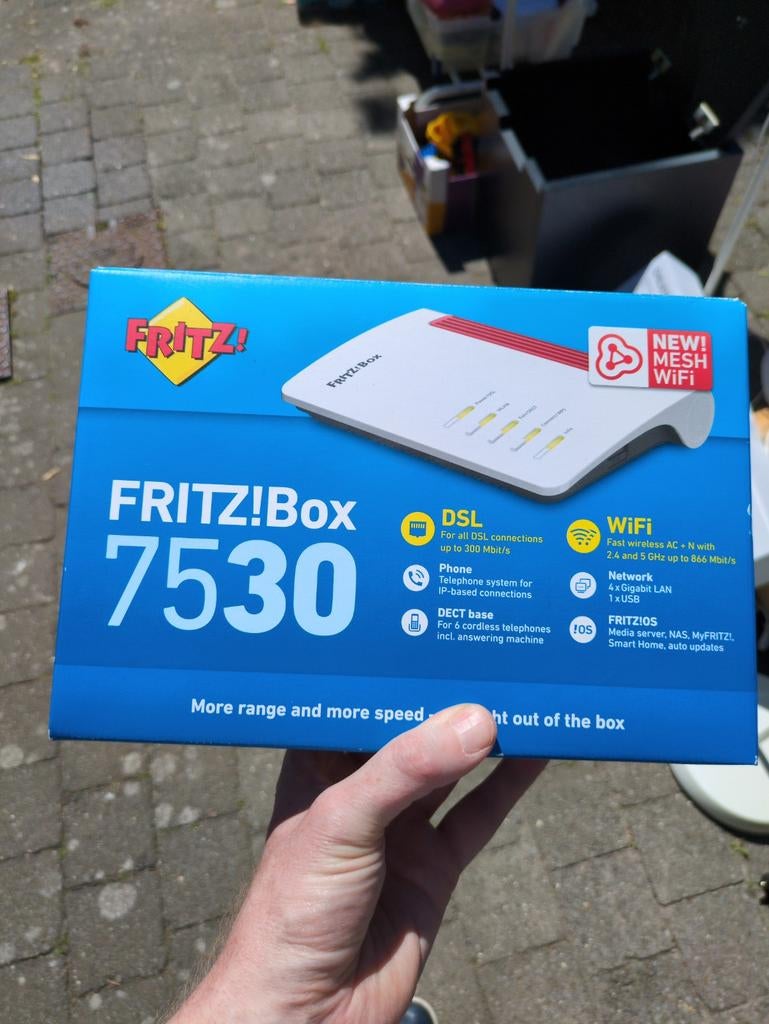 FRITZ!Box Fritzbox 7530 router wifi, Computers en Software, Netwerk switches, Ophalen of Verzenden