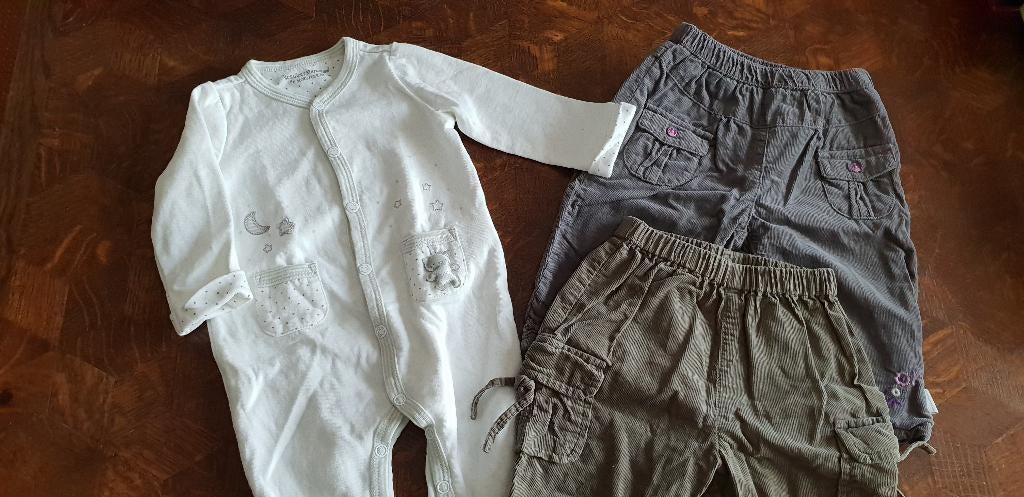 3 vêtements fille : 3-6 mois, Enlèvement ou Envoi, Utilisé, Fille, Pantalon