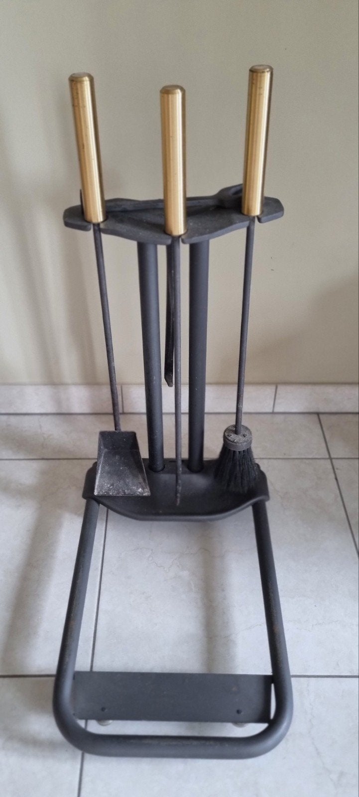 Set de feu pour cheminée, de la marque FLAM + BAC en cuivre, Enlèvement, Comme neuf, Insert, Cheminée au bois