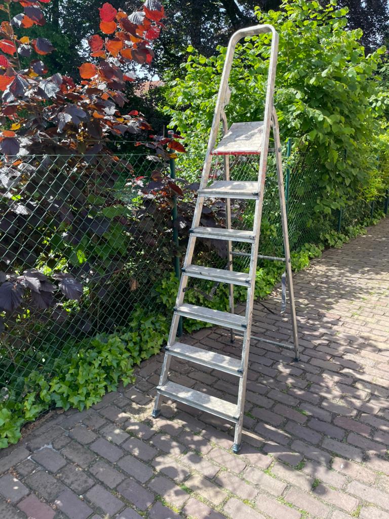 Altrex ladder huishoudtrap schildersladder trap 6 treden, Bricolage & Construction, Échelles & Escaliers, 2 à 4 mètres, Pliable ou rétractable/escamotable