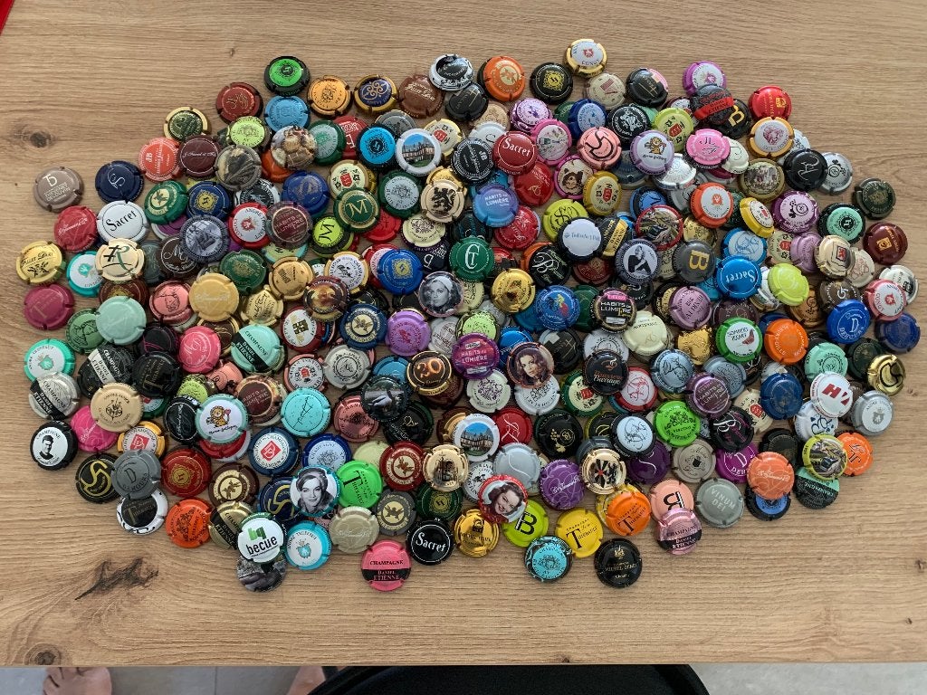 Prachtig lot ca 400 champagne capsules, Enlèvement ou Envoi