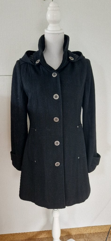 Manteau, Enlèvement ou Envoi, Porté, Noir, Taille 38/40 (M)