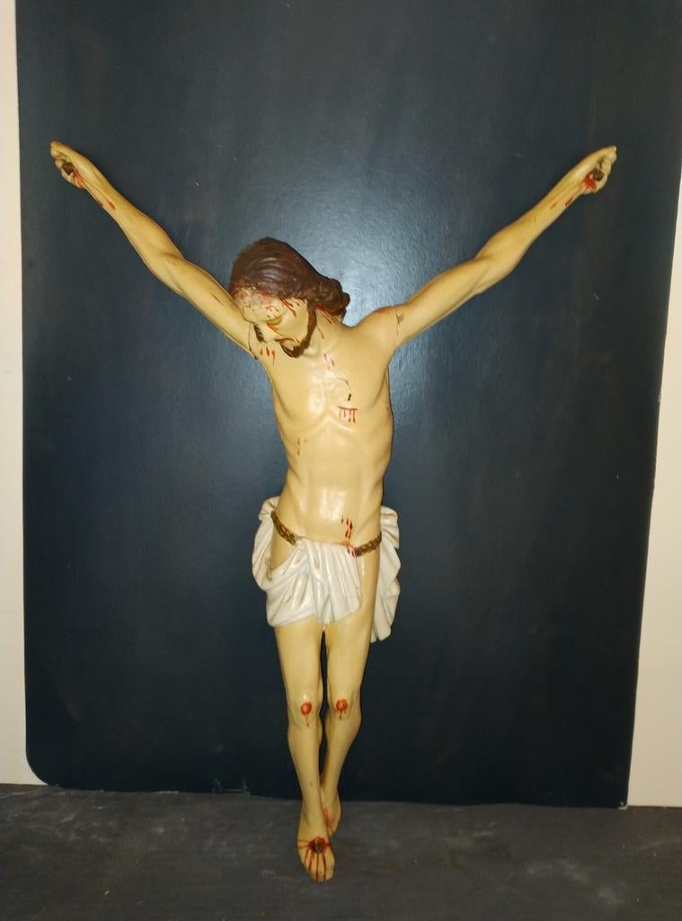 Corpus hout polycroom, Antiek en Kunst, Ophalen of Verzenden