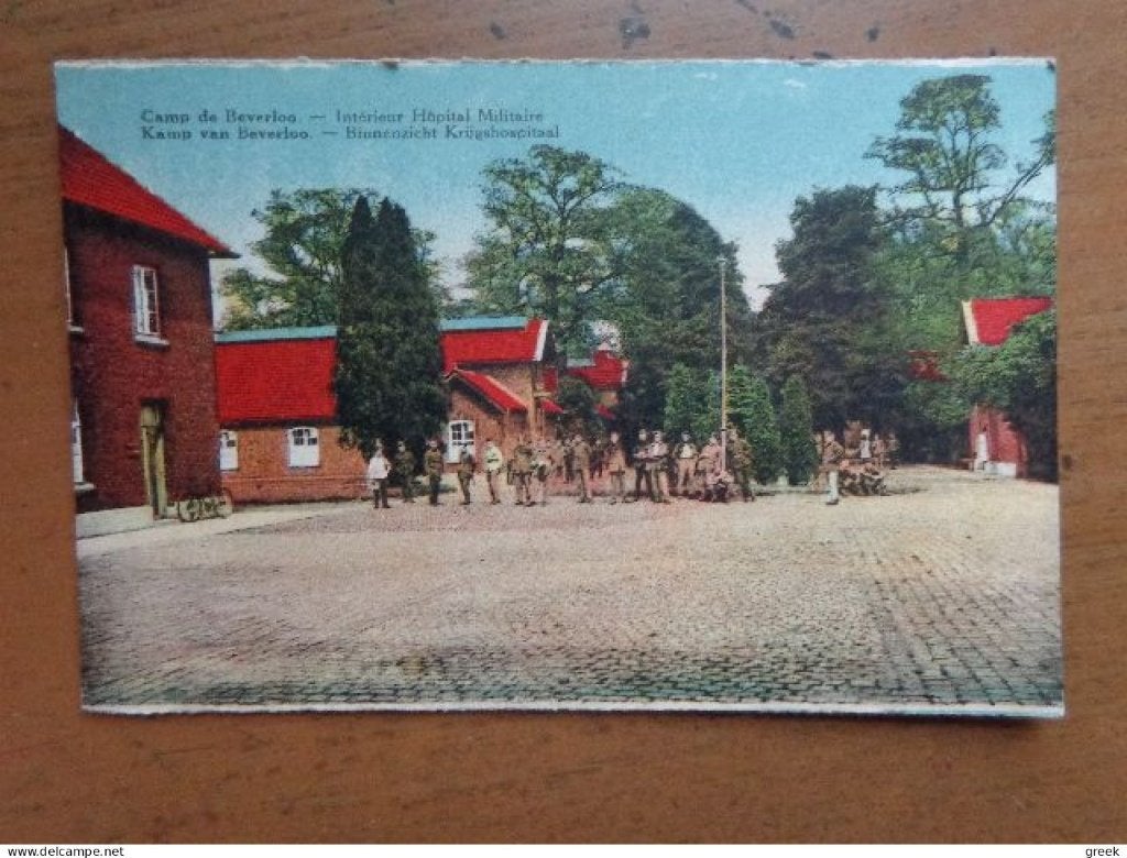 Postkaart Kamp van Beverloo, binnenzicht krijgshospitaal, Ophalen of Verzenden, Ongelopen, Limburg