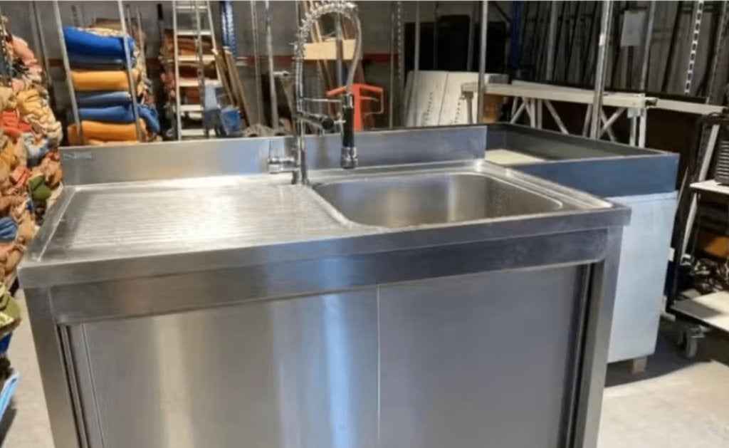 horeca spoelbak wasbak, Ophalen