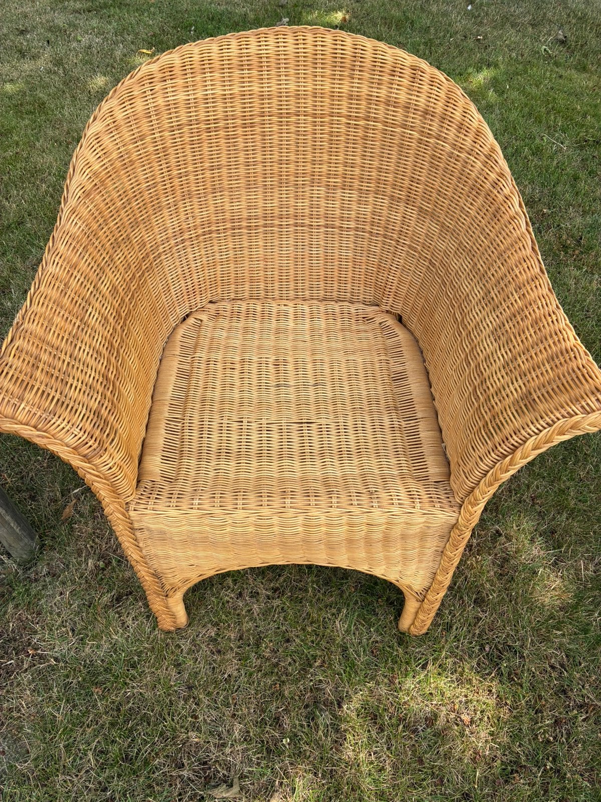 Rotan zeteltje, Ophalen, Zo goed als nieuw, Eenpersoons, Riet of Rotan