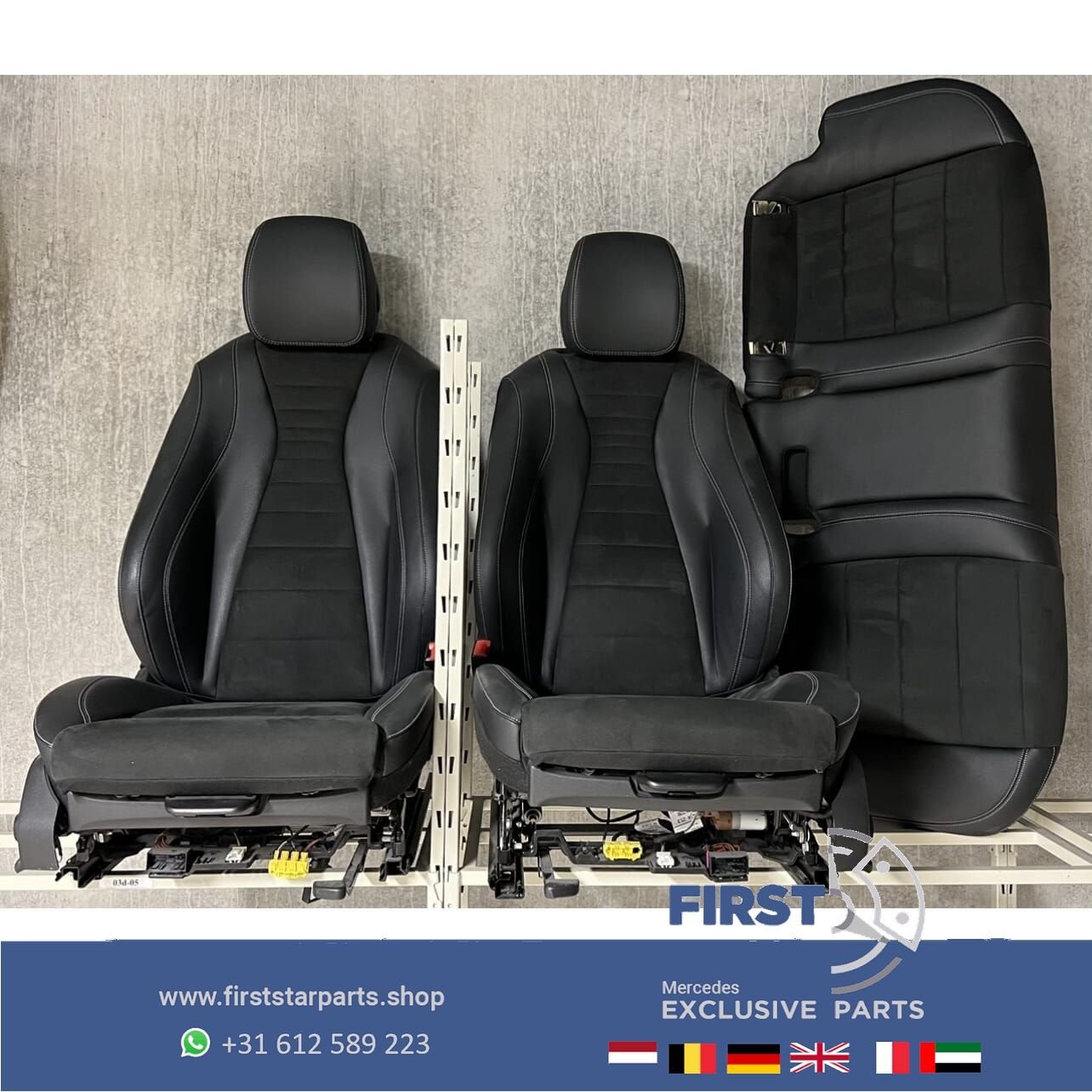 W213 AMG STOELEN LEER / ALCANTARA E43 E53 BEKLEDING SET Merc, Gebruikt, -, Ophalen of Verzenden, -