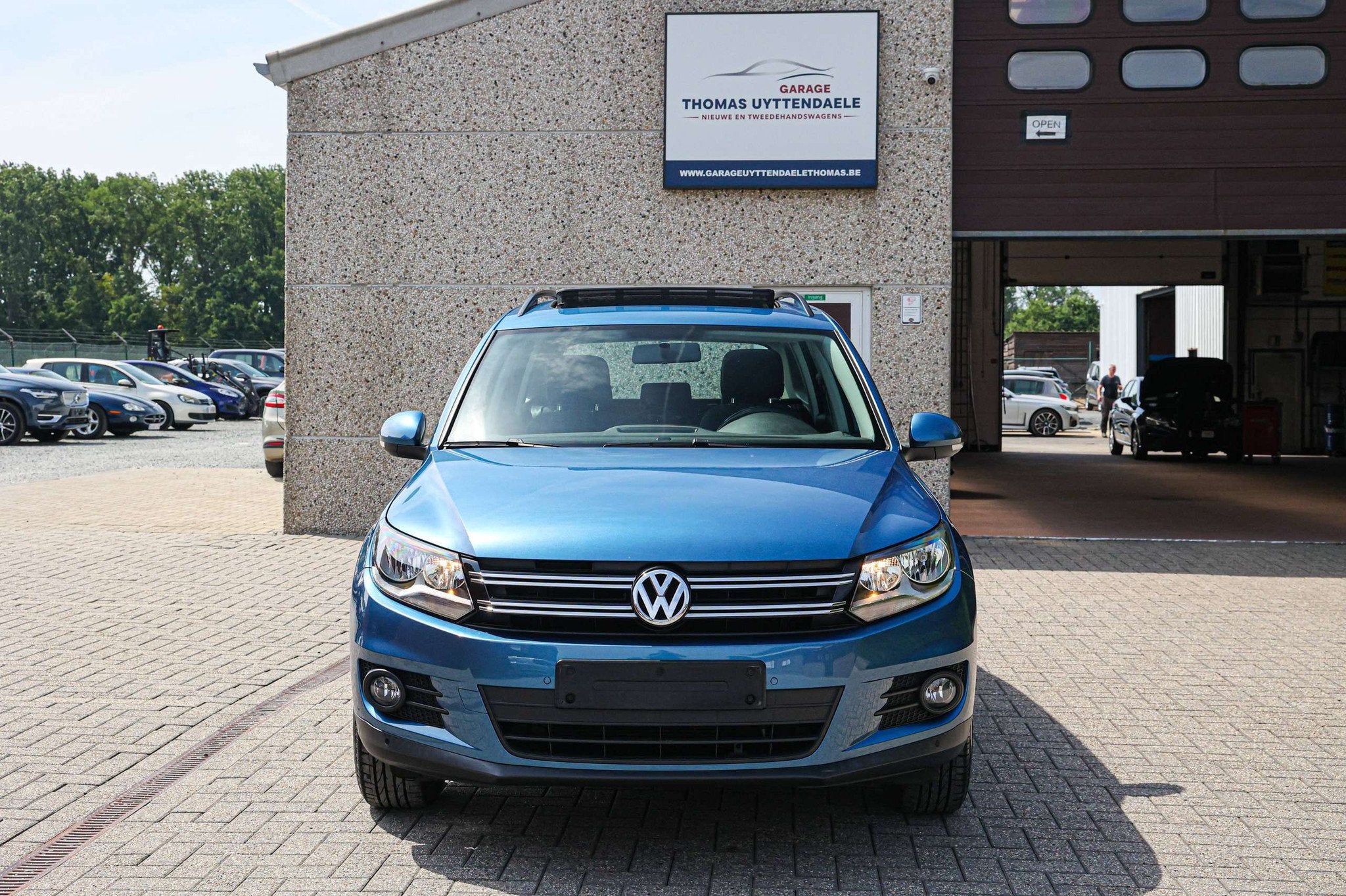 Volkswagen Tiguan PANORAMISCH-DAK*AUTOMAAT*DIGI-AIRCO*NAVIGA, Stof, Gebruikt, 4 cilinders, Blauw