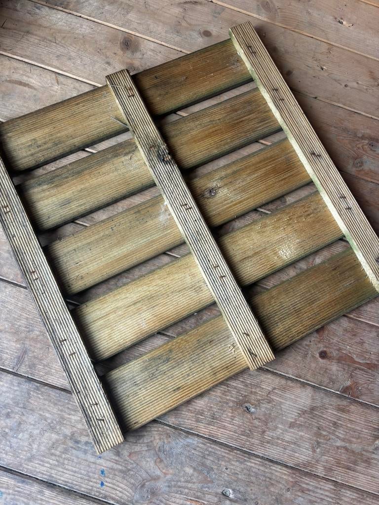 Houten terras tegels, Doe-het-zelf en Bouw, Tegels, Ophalen, Zo goed als nieuw