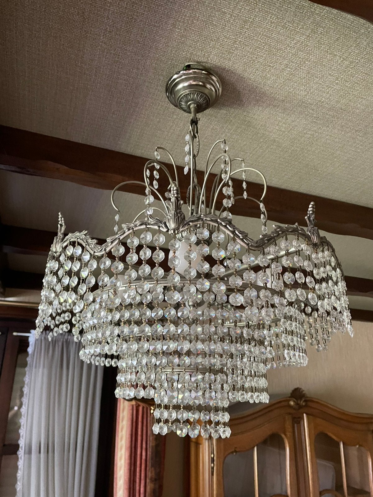 Elegante middelgrote luster, Ophalen, Zo goed als nieuw