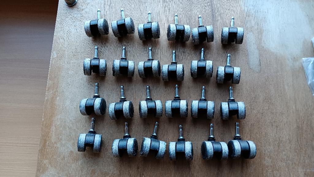 Meubelwiel 36 mm zacht loopvlak, Doe-het-zelf en Bouw, Zwenkwielen, Ophalen of Verzenden
