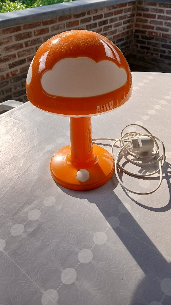 wolkenlamp Ikea Skojig-oranje-kinderkamer-30 cm. hoog, Ophalen, Zo goed als nieuw