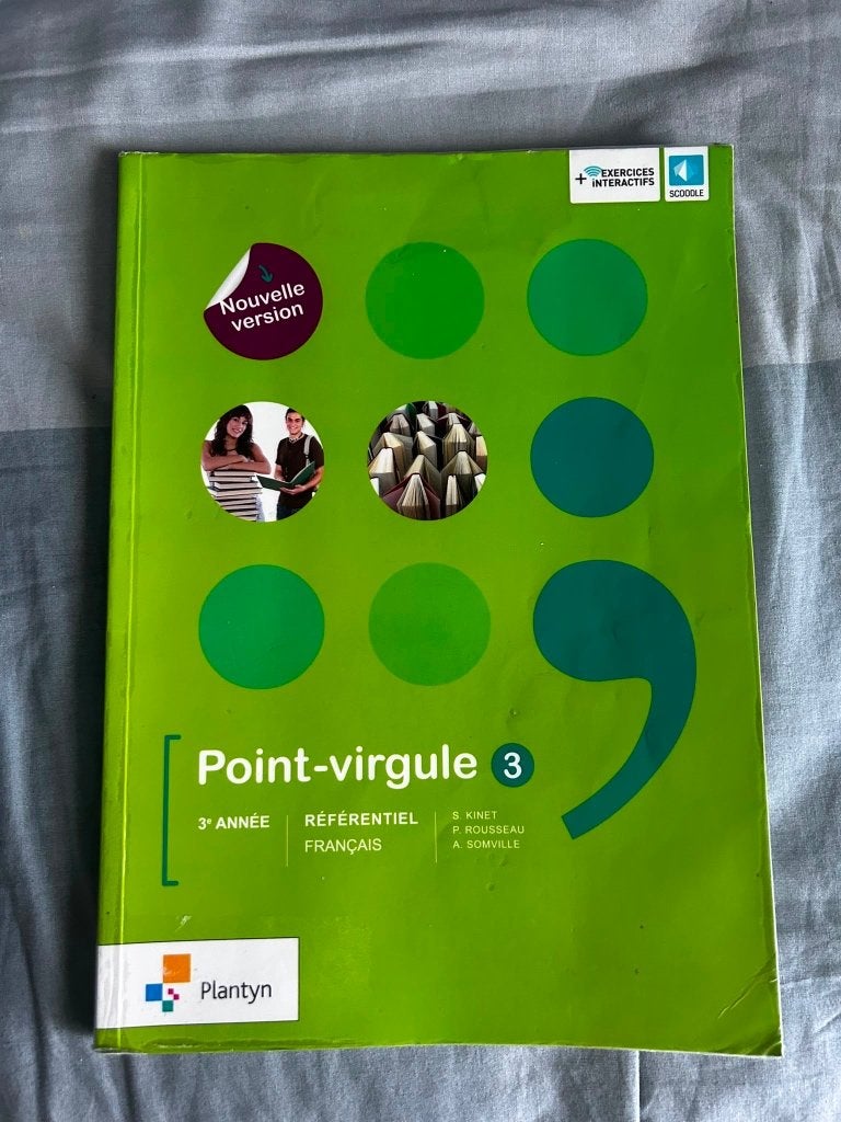 Livre scolaire point virgule 3e, Livres, Plantyn, Français, Enlèvement, Utilisé