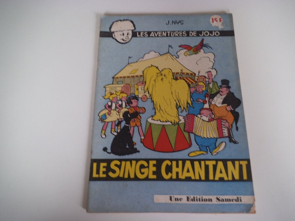 Les aventures de Jojo Le singe chantant 1959  (Jommeke), Gelezen, Eén stripboek, Jef Nys., Ophalen of Verzenden