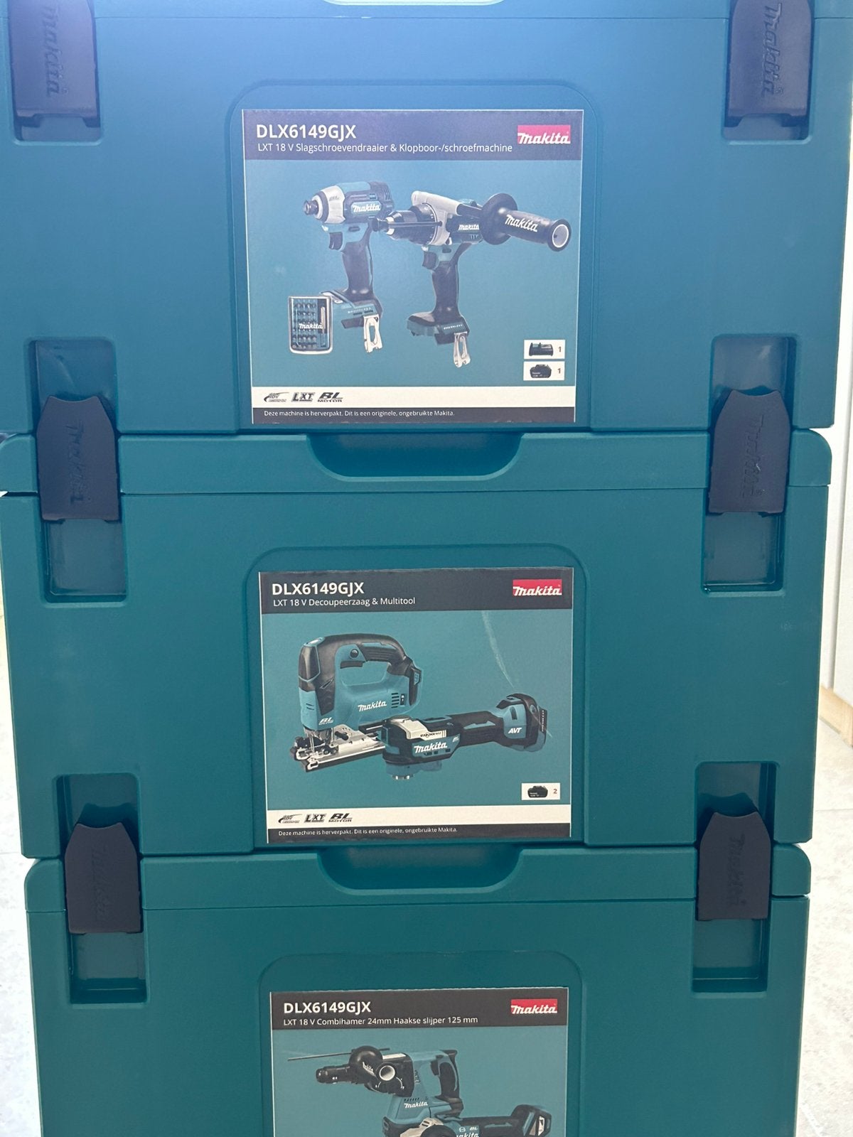 Makita set van 6 stuks, Doe-het-zelf en Bouw, Ophalen, Gevuld, Nieuw