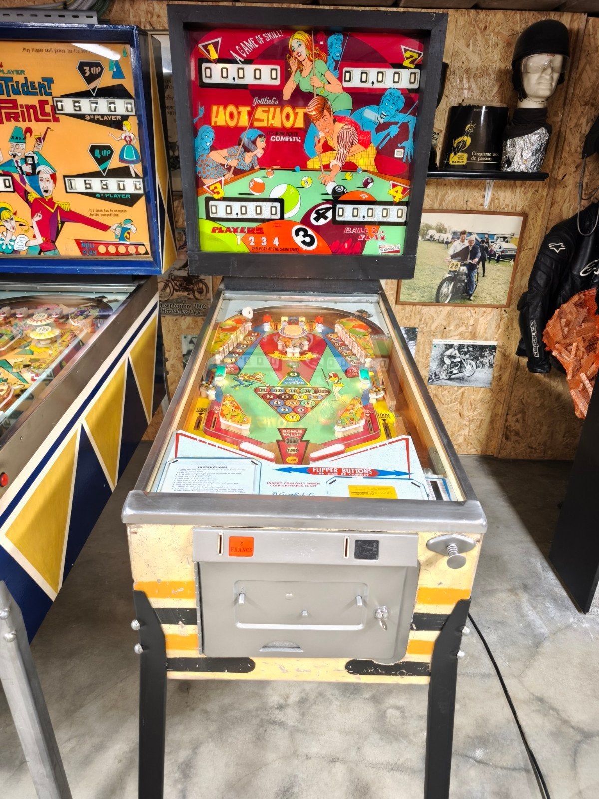 Flipper Gottlieb Hot Shot 1973, Collections, Machines | Flipper (jeu), Utilisé, Mécanique, Flipper (jeu), Gottlieb