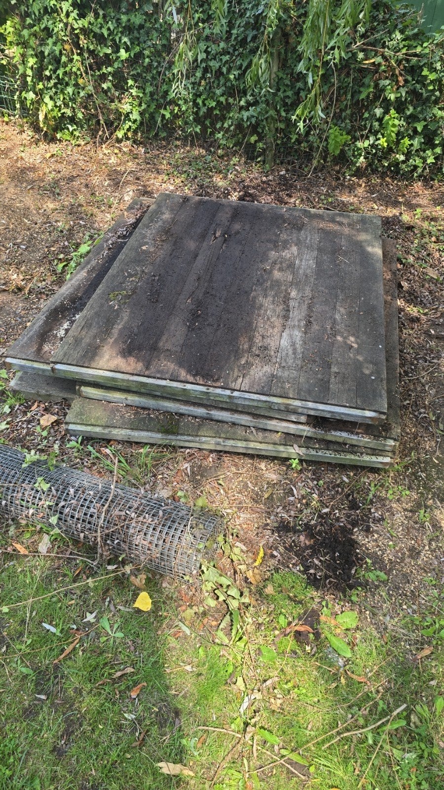 5x Zware Azobé Schotten / Hardhouten panelen (4,5 cm dik!), Ophalen