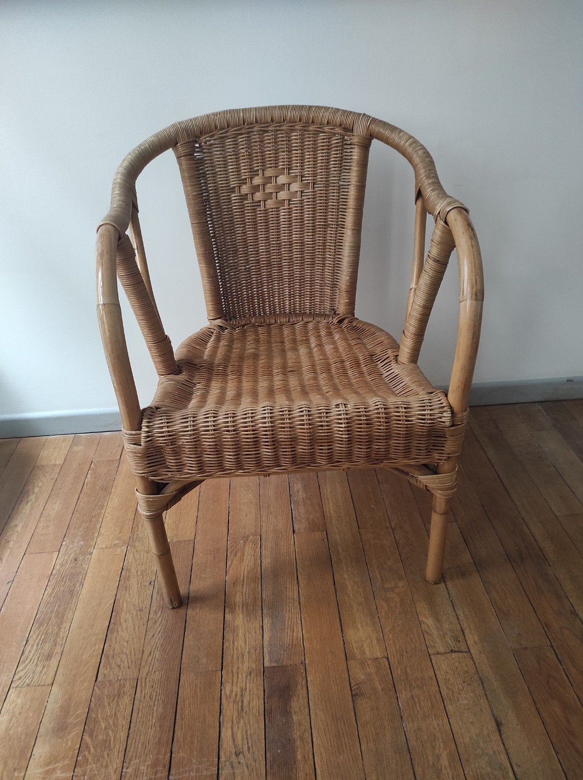 jolie chaise en osier, Osier ou Rotin, Enlèvement, Utilisé, Bourgeois bohème