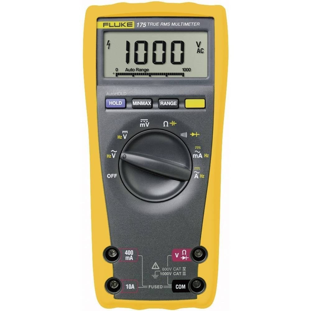 Multimeter 175 1000V 10A inclusief meetsnoeren TL75-, Verzenden