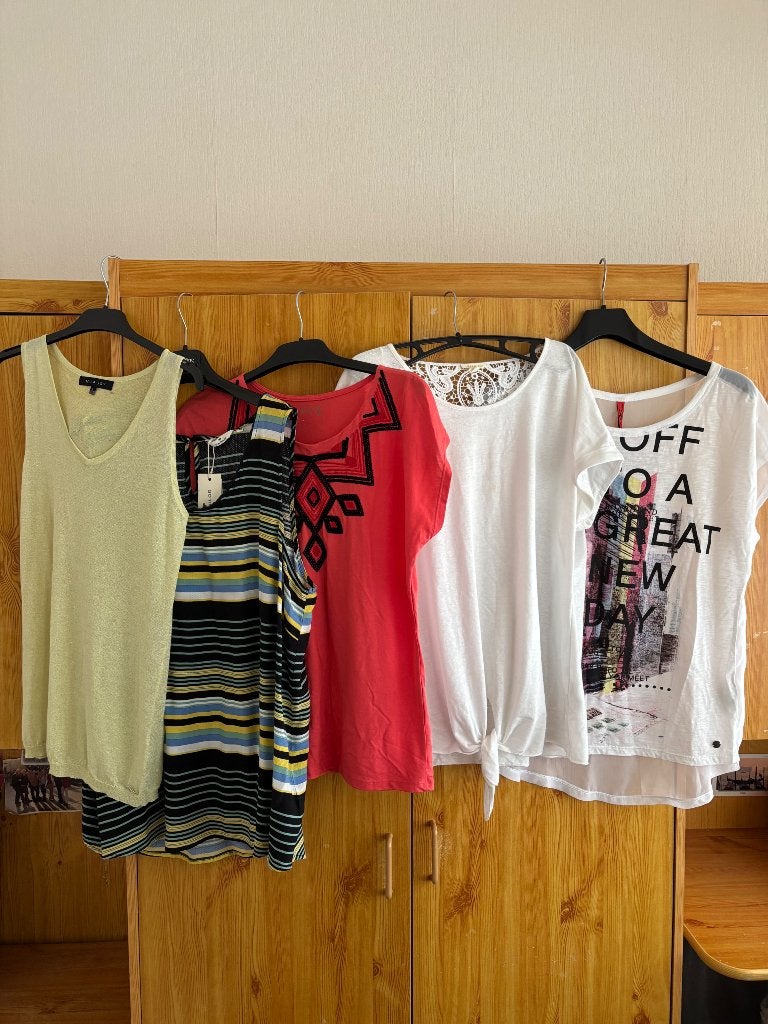 T-shirts/tuniques marques différentes t.40/42/44, Manches courtes, TOM TAILOR, Taille 42/44 (L), Neuf