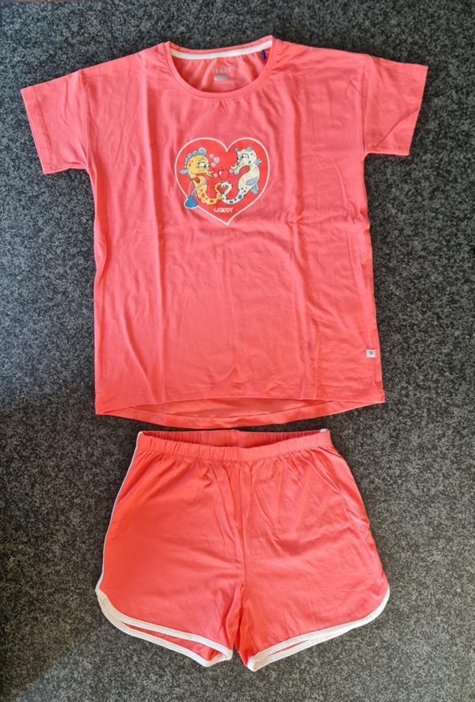 Pyjama zomer Woody maat 164 (14 jaar), zo goed als nieuw, Kinderen en Baby's, Ophalen of Verzenden