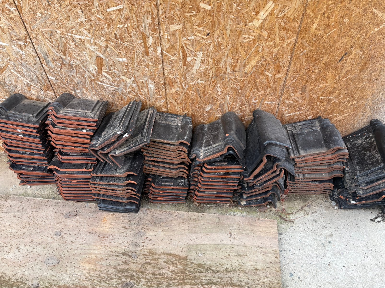 Zwarte dakpannen, Enlèvement, Utilisé, Tuiles