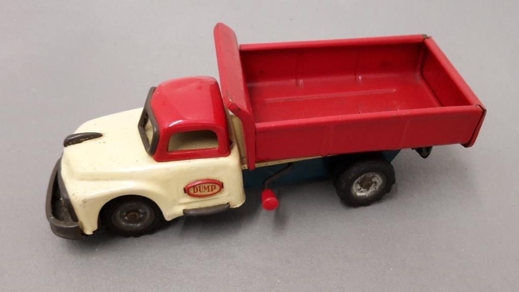 vintage DUMP blikken vrachtwagen/ S.S.S.Japan, Ophalen of Verzenden