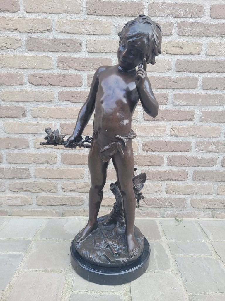 Bronzen beeld, Antiek en Kunst, Ophalen, Brons