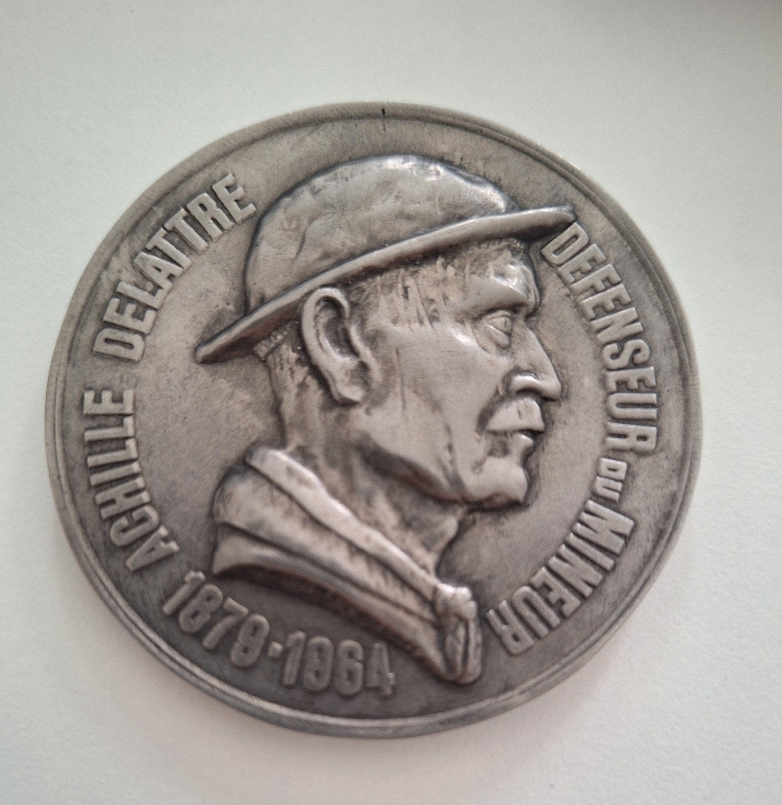 medaille Achille Delattre defenseur du mineur, Postzegels en Munten, Penningen en Medailles, Ophalen of Verzenden
