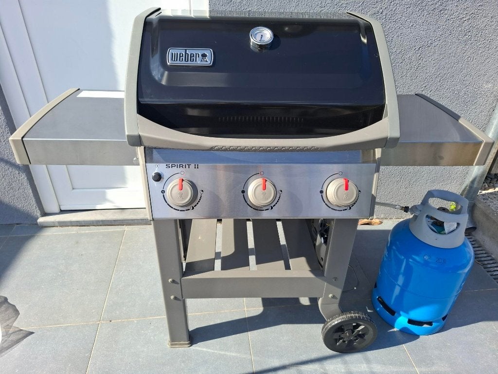 Jamais utilisé : WEBER Spirit II E-310 Plancha 3 brûleurs, Tuin en Terras, Ophalen, Zo goed als nieuw, Weber