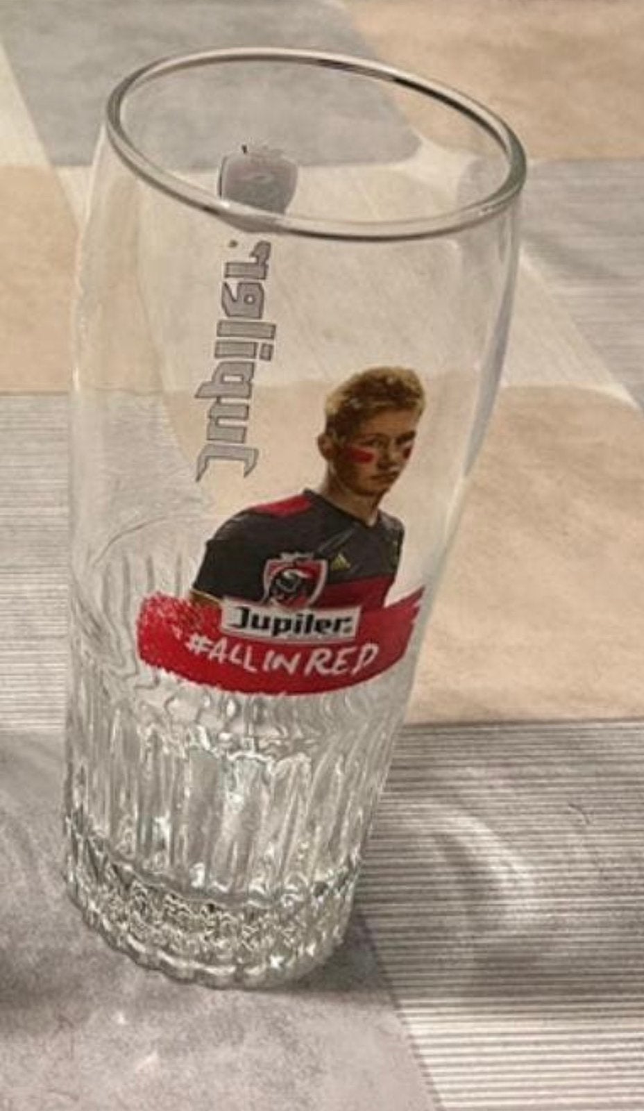 Verre Jupiler Kevin De Bruyne, Collections, Enlèvement ou Envoi, Comme neuf, Jupiler