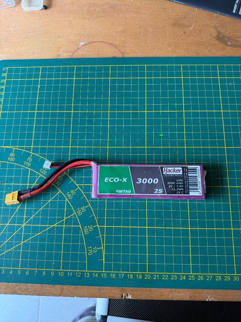 Hacker TopFuel ECO-X 3000mAh 2S1P 7,4V 25C Lipo Batterij, Ophalen of Verzenden, Zo goed als nieuw