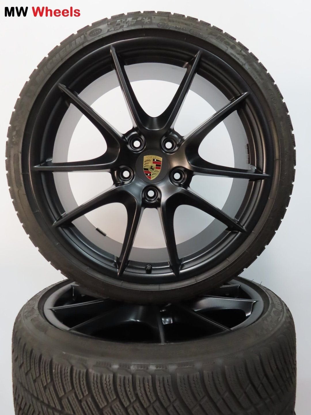 Porsche 20 inch velgen 911 991  2 en 2 S met winterbanden, Pneus et Jantes, Pneus hiver, Véhicule de tourisme, -