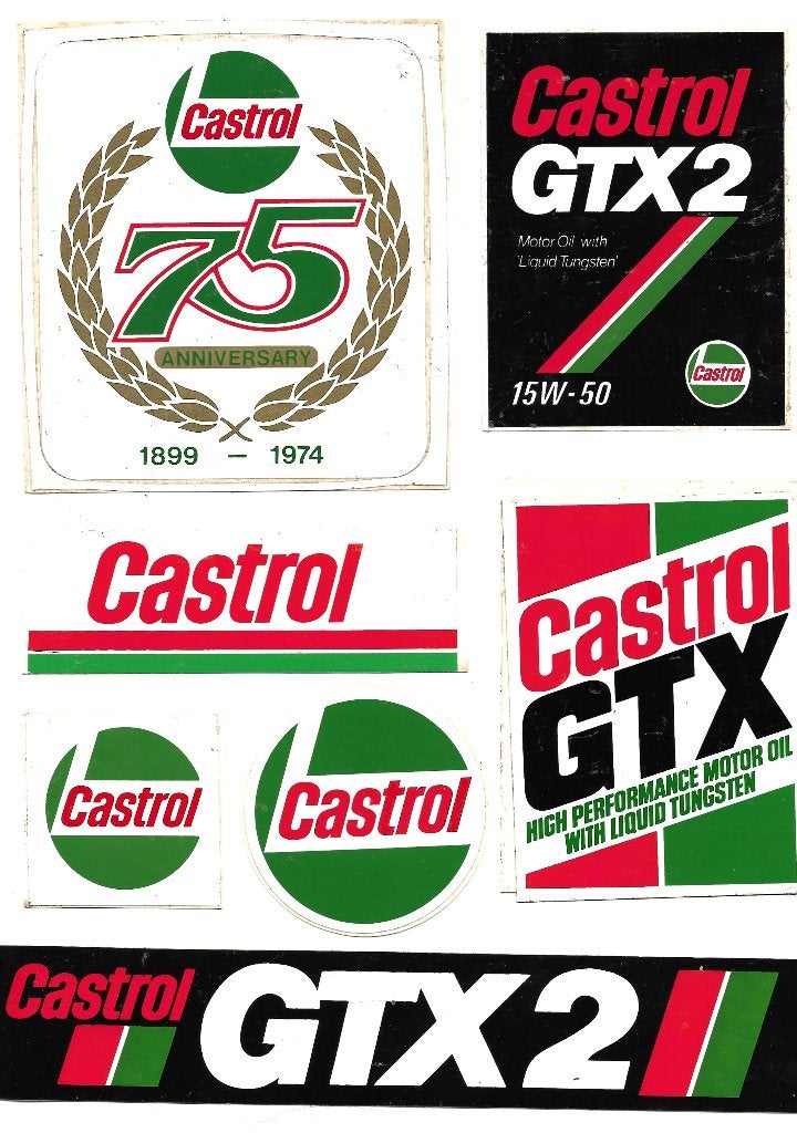 Oude/Vintage : stickers/zelfklevers van Merken Motorolië., Verzamelen, Merken en Reclamevoorwerpen, Zo goed als nieuw, Overige typen